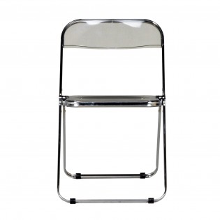 Lot de 4 chaises pliantes de salle à manger EVA / Gris clair