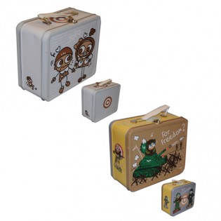 Lot de 12 valisettes COLUMBIA