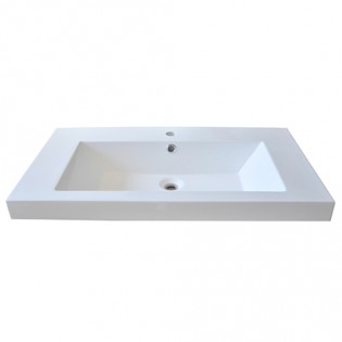 Plan de toilette GLAM 2 80cm / Blanc