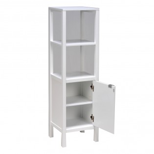 Meuble de rangement TRIBU 1 porte - 3 tablettes / Blanc