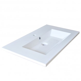 Plan de toilette GLAM 80cm / Blanc