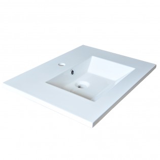 Plan de toilette GLAM 60cm / Blanc