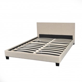 Bett DUBLIN mit Lattenrost / Bett 160x200 - Beige