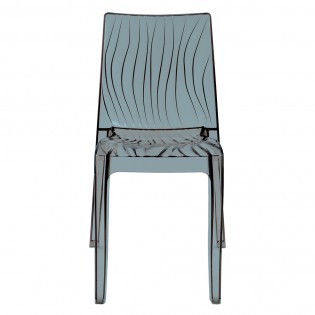Set aus 2 stapelbaren DUNE Stühlen / Grau Transparent