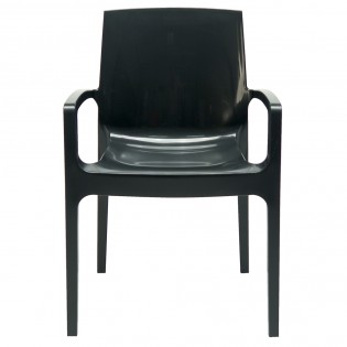 Fauteuil CREAM empilable / Anthracite