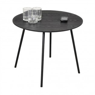 Table basse LYRA diamètre 55cm / Chêne Noir