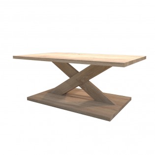 Table basse ROMA 100x60 cm / Chêne blanchi