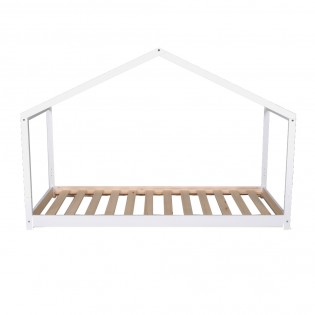 Lit cabane KOALA 90x190 + 1 sommier / Blanc