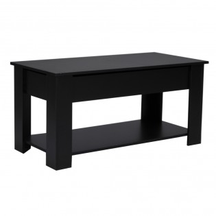 COUCHTISCH UTAH / 100x50cm - Schwarz