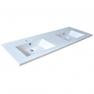 Plan de toilette GLAM 120 cm / Blanc