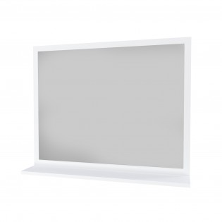 Miroir 80x65cm + tablette / BLANC