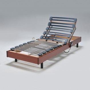 Sommier relaxation électrique FLEXPUR 80x200 / Décor Merisier