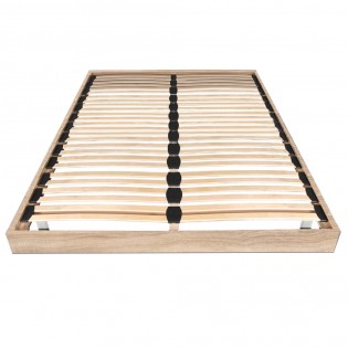 Sommier sur pied SOMKIT 160x200 / Décor Chêne blanchi
