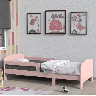 Kinderbett TOBY 90x140-170-190-200 + 1 Bettkasten / Rosa lackiert