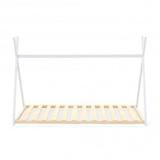 HAUSBETT SIOUX mit Lattenrost/ Kinderbett 90x190 - Weiß