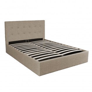 Bettkasten PARMA mit Lattenrost/ Bett 140x190 - Beige