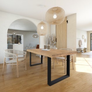 Table CANTAL 140x90/ Chêne massif