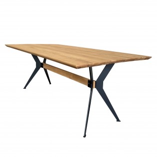 ESSTISCH DAVOS 200x100cm - 10 Personen / Massive Eiche
