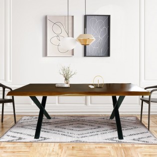 ESSTISCH FARO / 200X90CM - 10 PERSONEN - MANGOHOLZ MASSIV