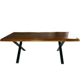 ESSTISCH FARO / 200X90CM - 10 PERSONEN - MANGOHOLZ MASSIV