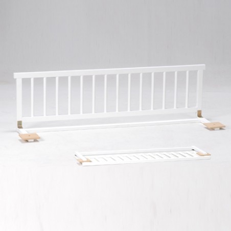 Lit cabane 90x190 barrière de lit amovible et sommier inclus Panda - Blanc  - Lits cabanes/Lit cabane - tendresse de bébé