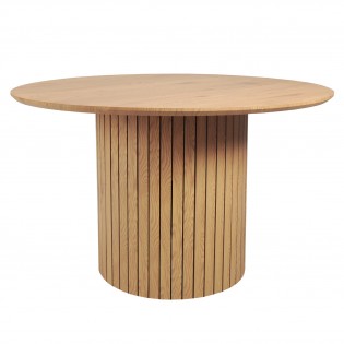 Table à manger BAHIA diamètre 120x77 cm / Chêne artisan