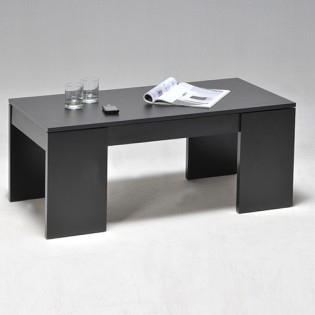 Couchtisch NEWTON 100x50cm / Schwarz