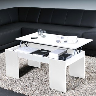 Couchtisch Klapptisch NEWTON 100x50cm / Weiß