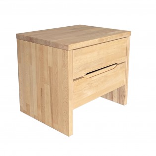 Nachttisch mit 2 Schubladen/ Nachttisch 35x45x40cm - Massivholz Buche geölt
