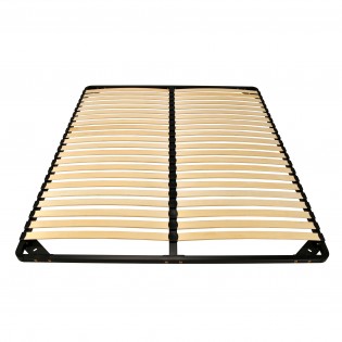 Sommier Métal RENO22 140x200 + 1 pied amovible / Noir