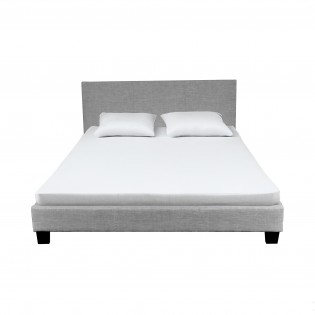 copy of Bett DUBLIN mit Lattenrost/ Bett 140x190 - Dunkelgrau